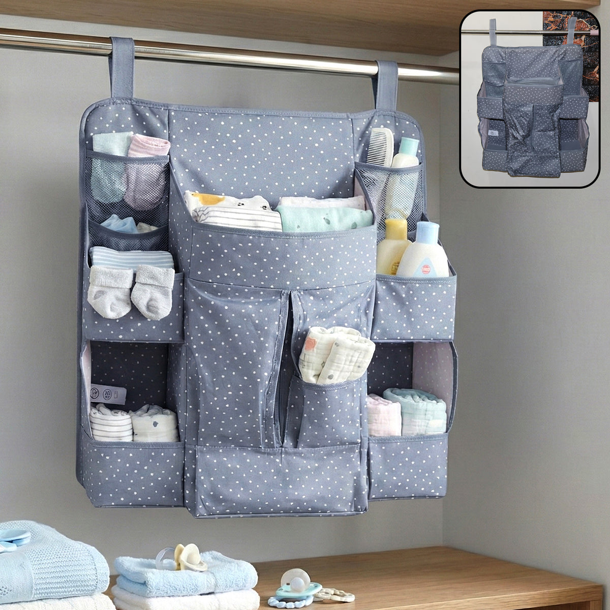 Baby Care Organizer â Multi-Pocket Hanging Nursery Storage