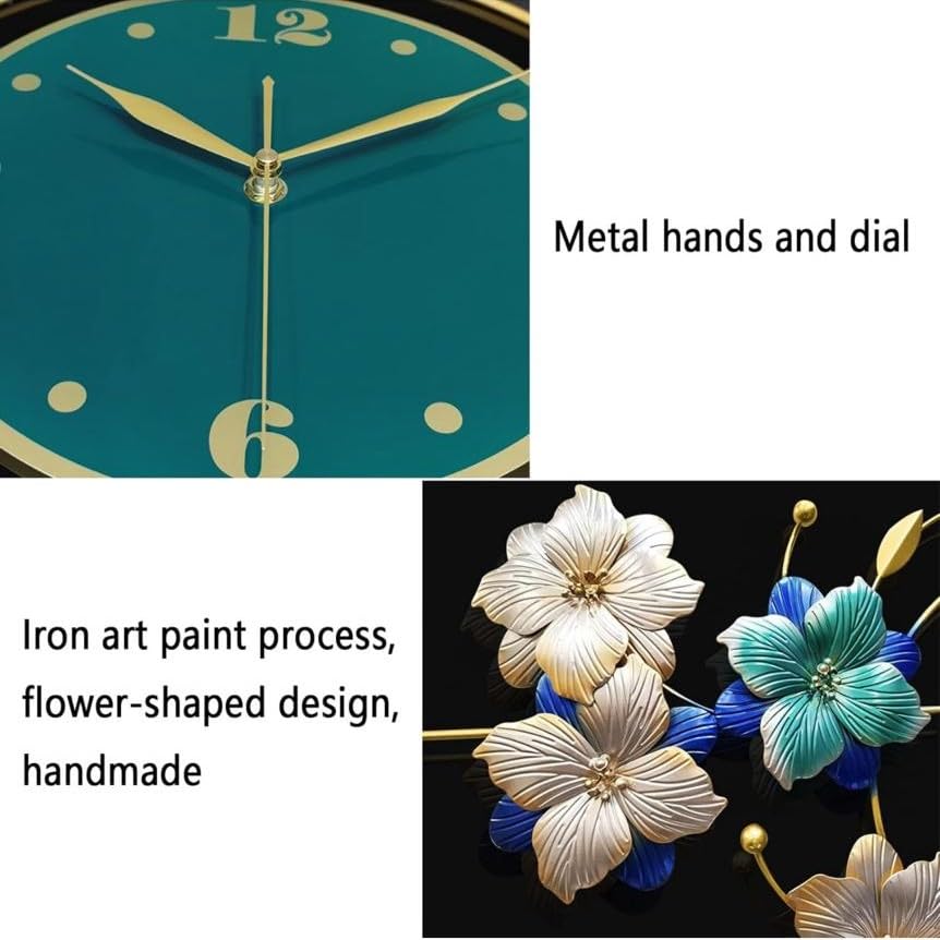 Metal Wall Clock (Size-48 X 24 Inches