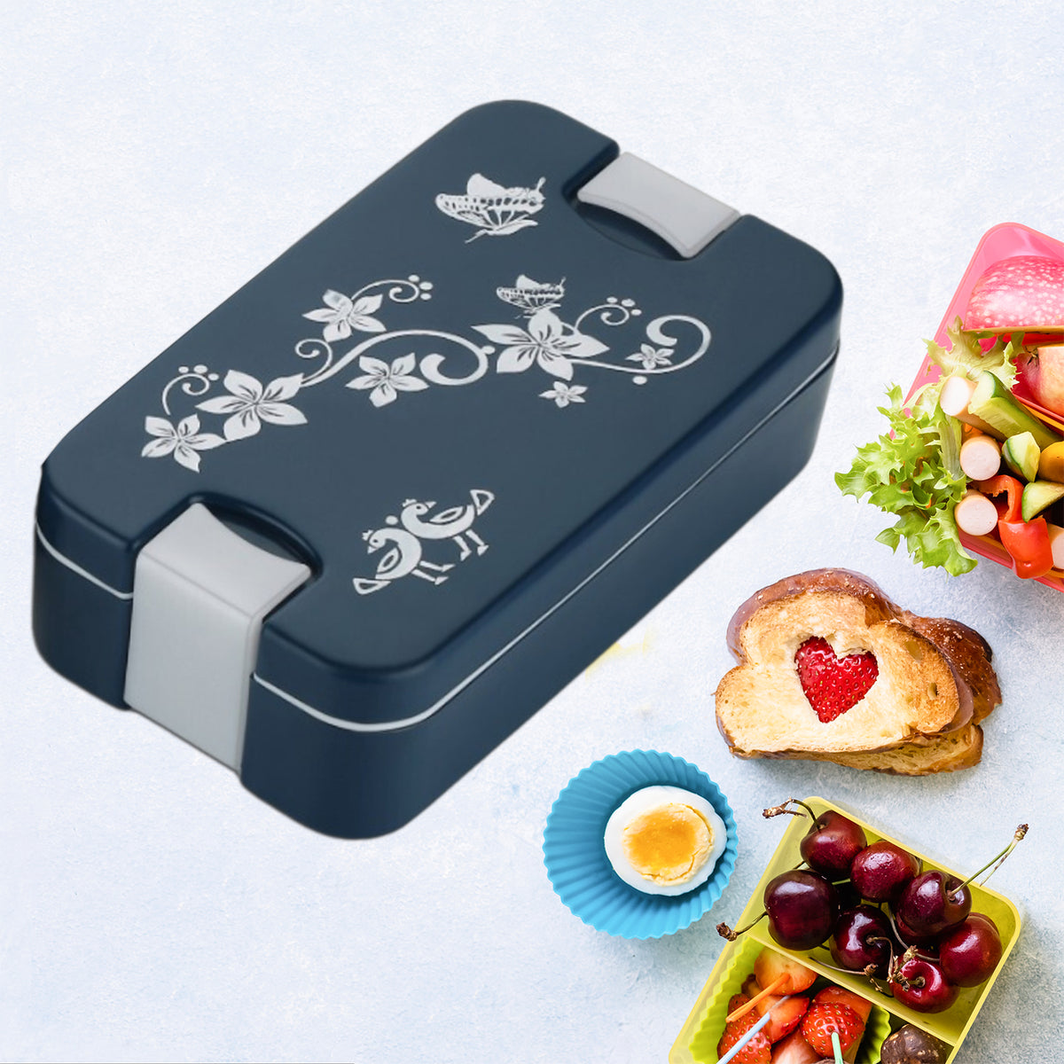 Airtight Lunch Box â 2-Compartment Leak-Proof Tiffin | Lunchie Bunchie