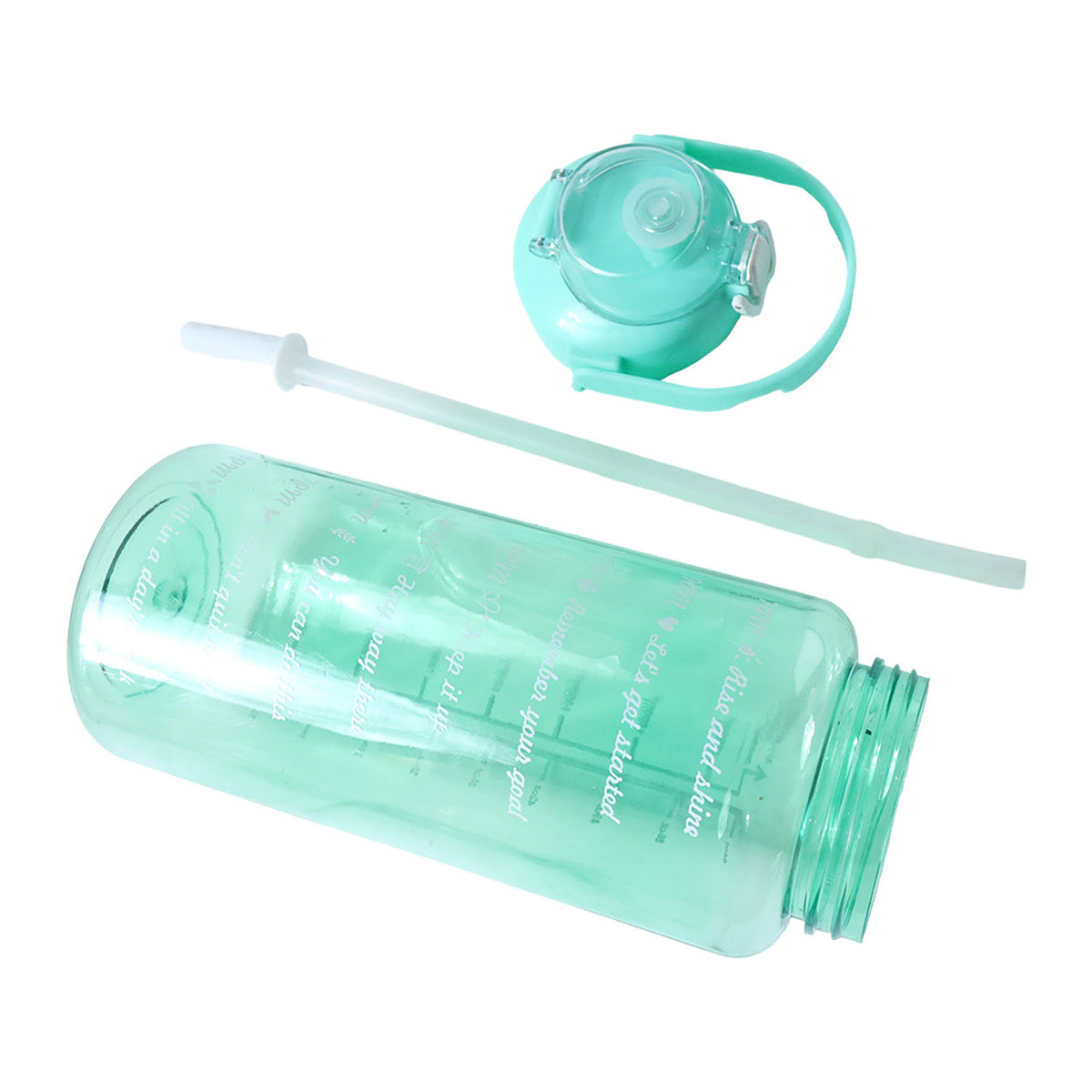 2 Litre Sports Water Bottle â Leakproof Flip Lock with Straw