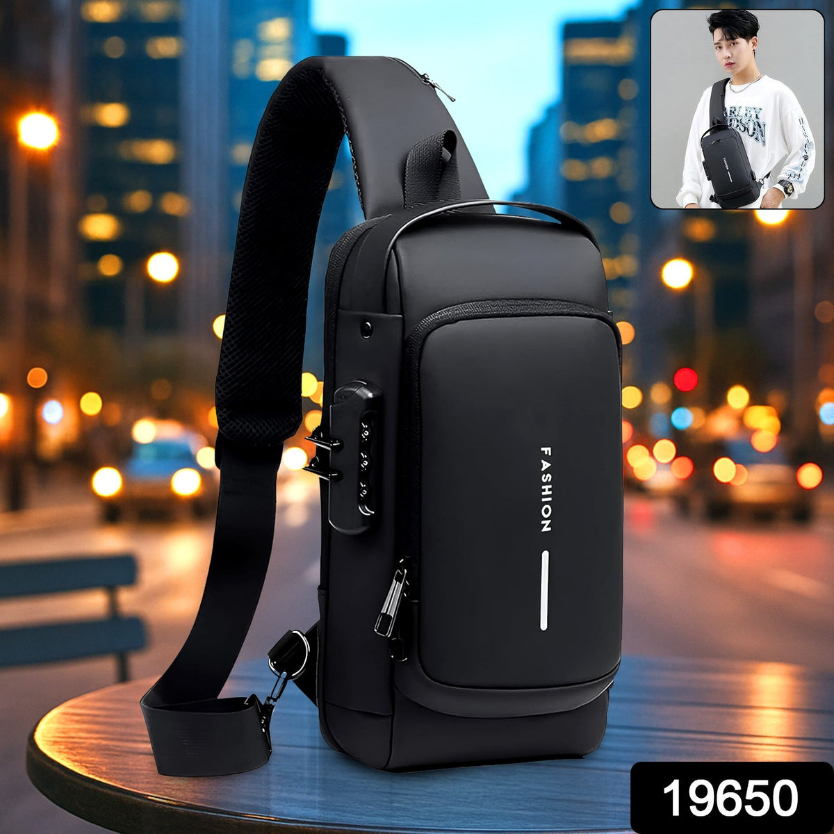 Anti-Theft Crossbody Sling Bag â Secure USB Charging Port