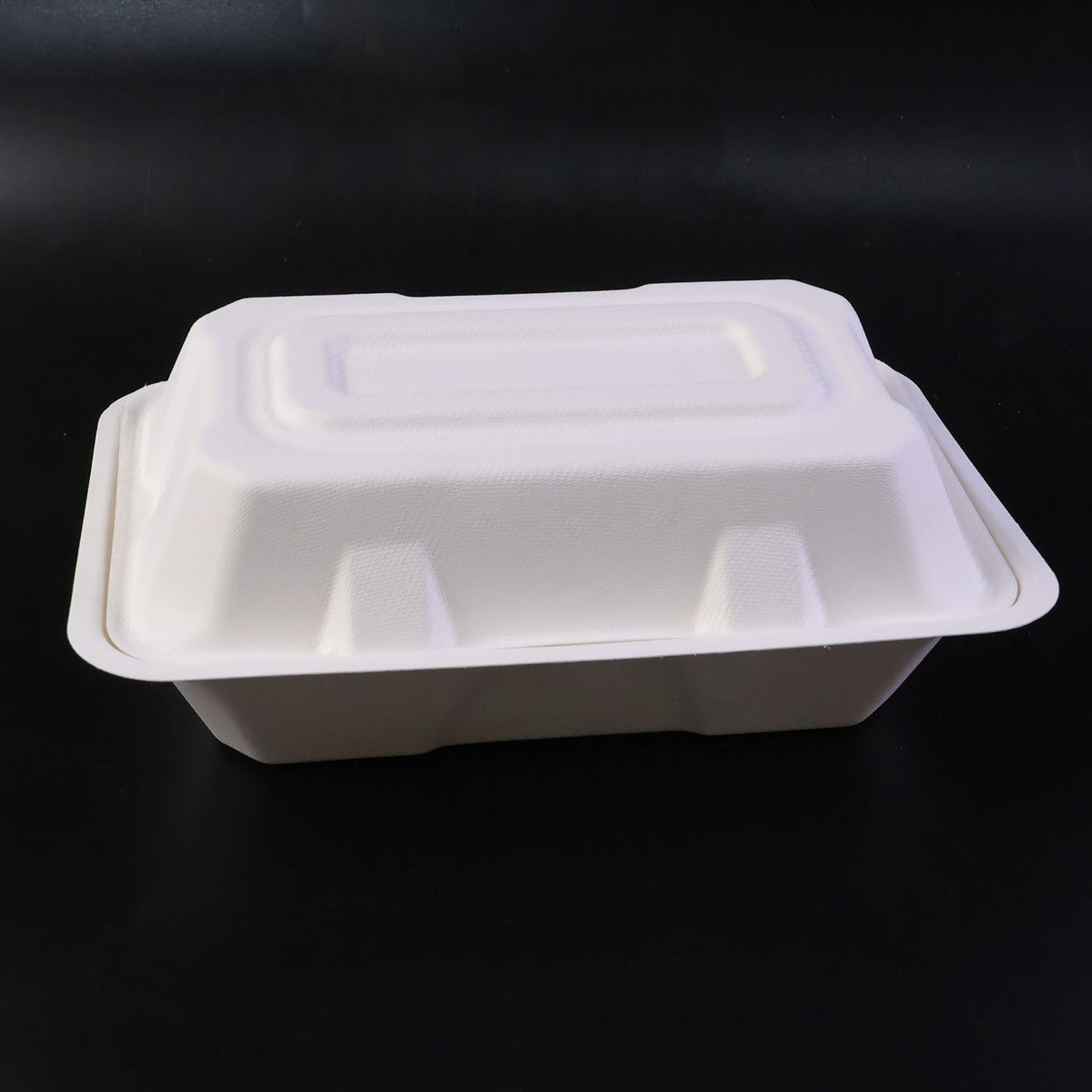Bagasse Clamshell Food Box â Eco-Friendly 9x6 Inch Disposable Set