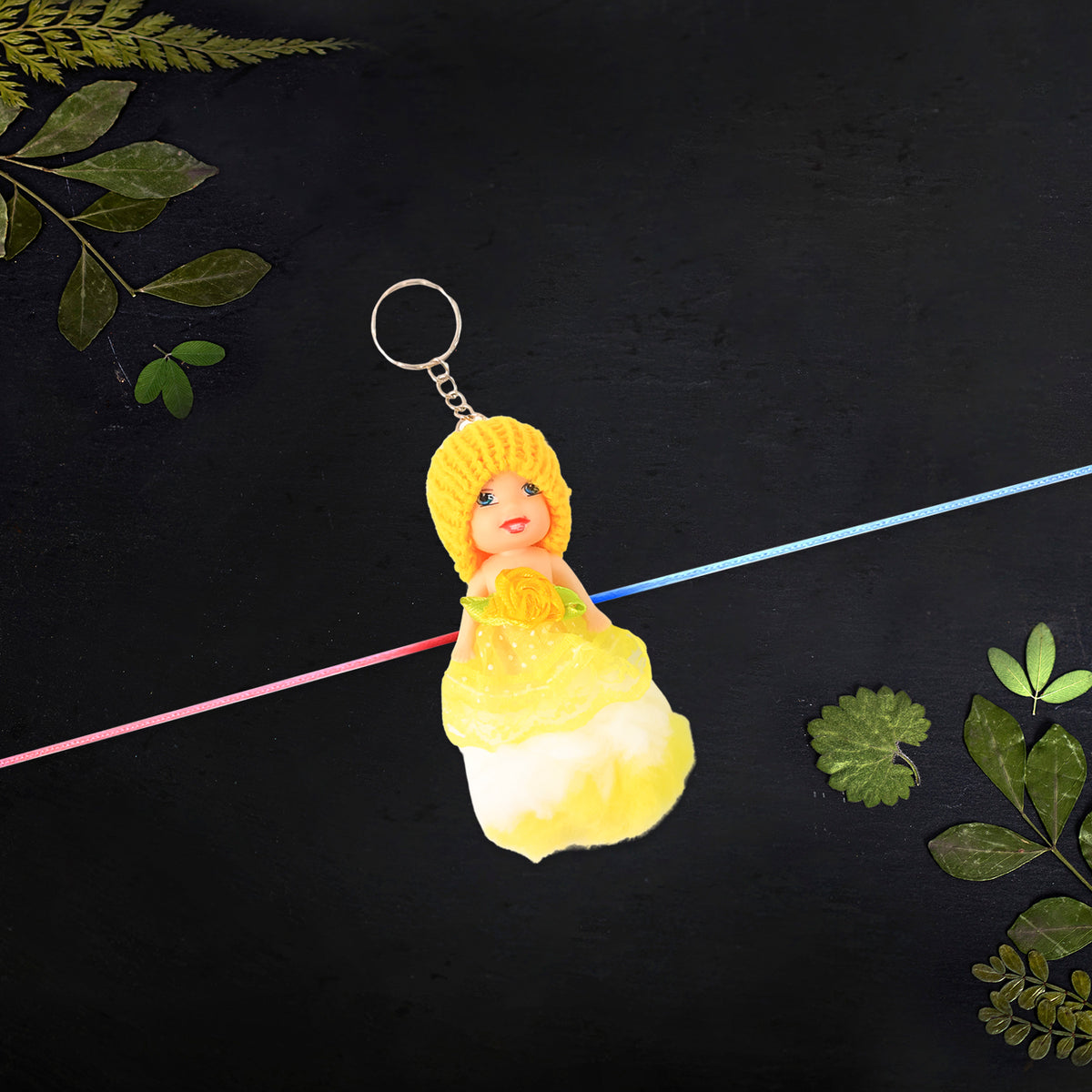 Multifunction Doll Rakhi For Kids Cute Soft Toy Rakhi With Keychain Use Decorative Fancy Rakhi Cum Keyring For Boys Girls