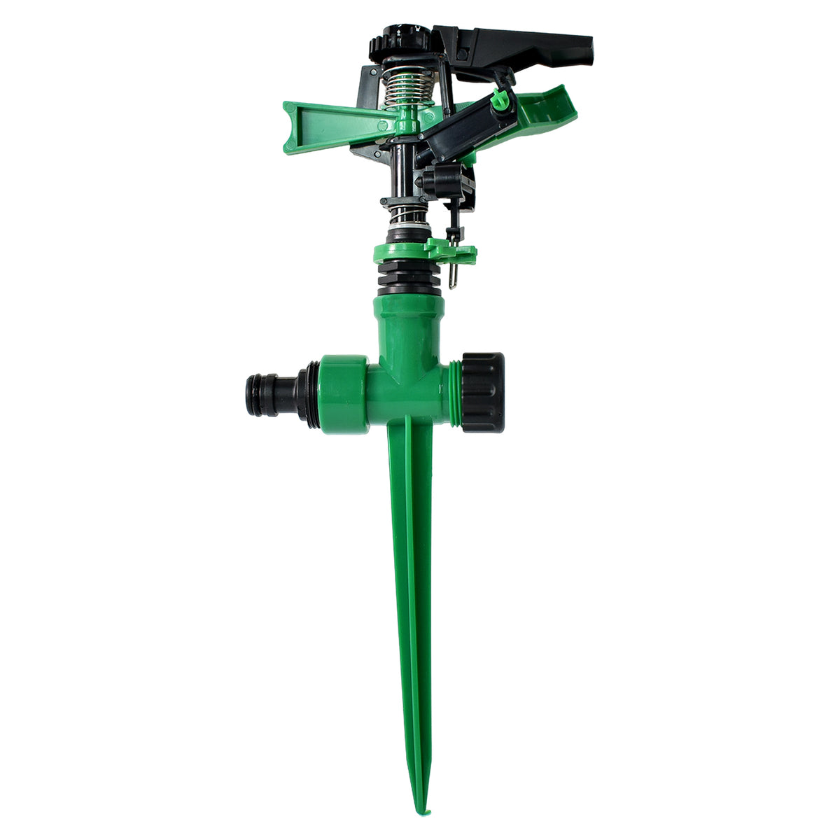 360-Degree Rotating Garden Impact Sprinkler â Adjustable Water Coverage