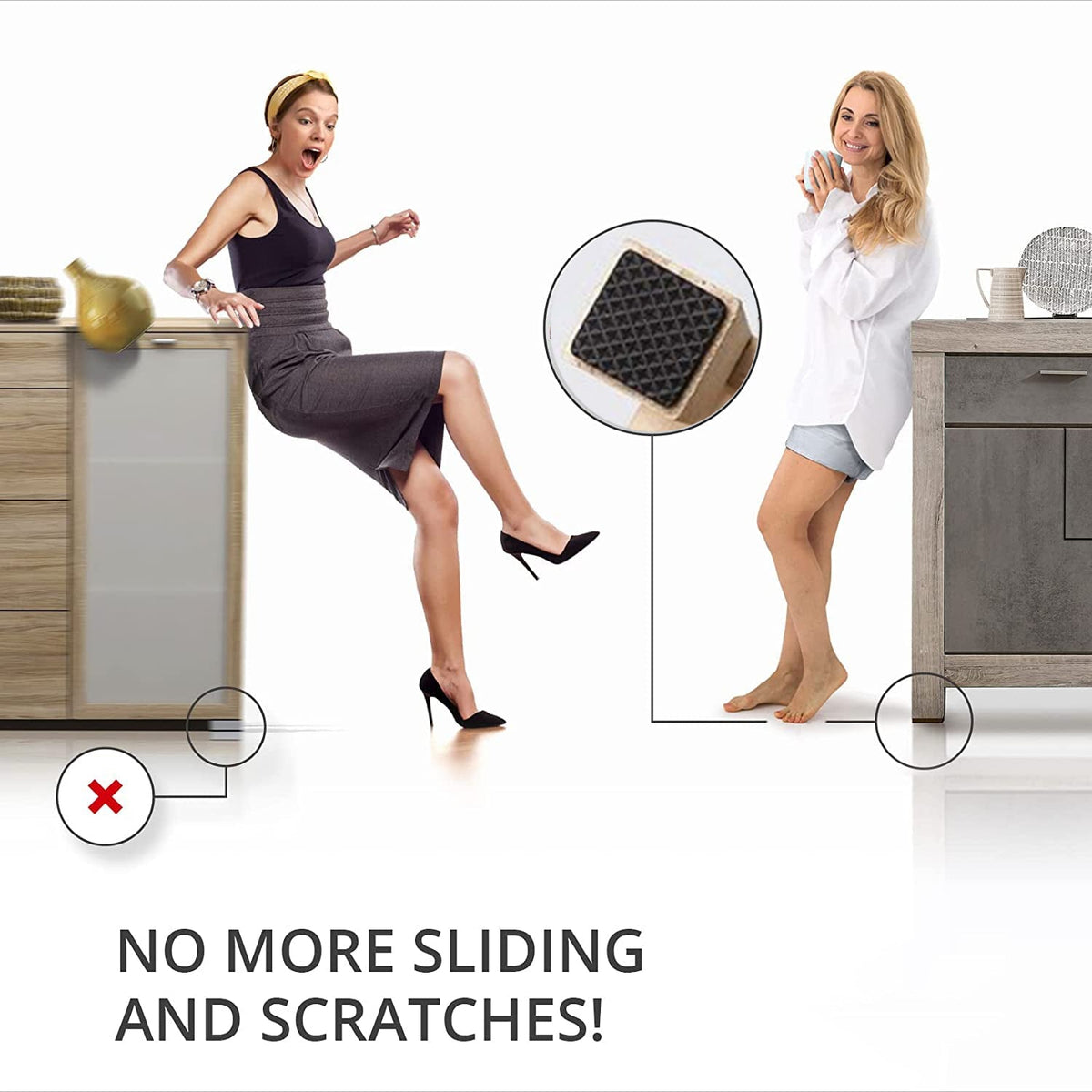 Square Self-Adhesive Furniture Pad for Floor Protection