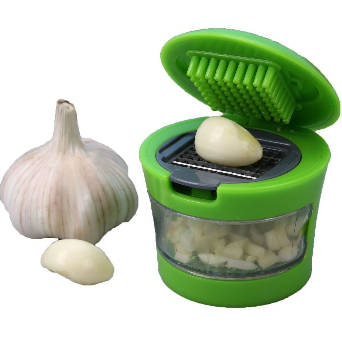 Garlic Crusher â Manual Mincer & Chopper for Kitchen | Quickslice