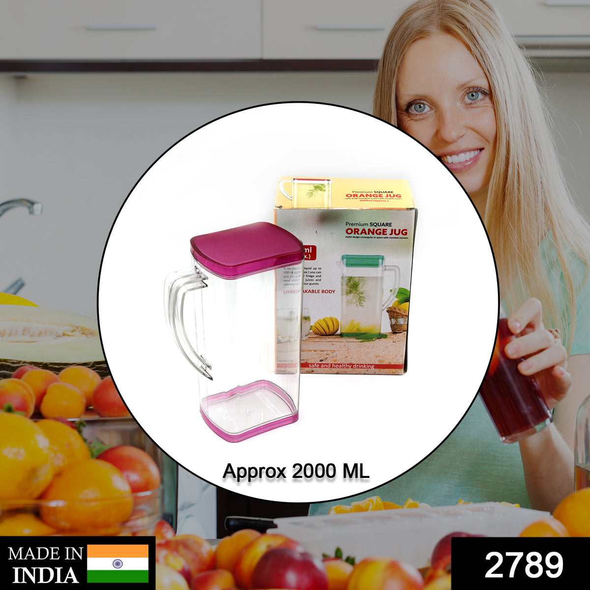 2000ml Plastic Water Jug â Fridge Safe & Durable | Hydrozilla
