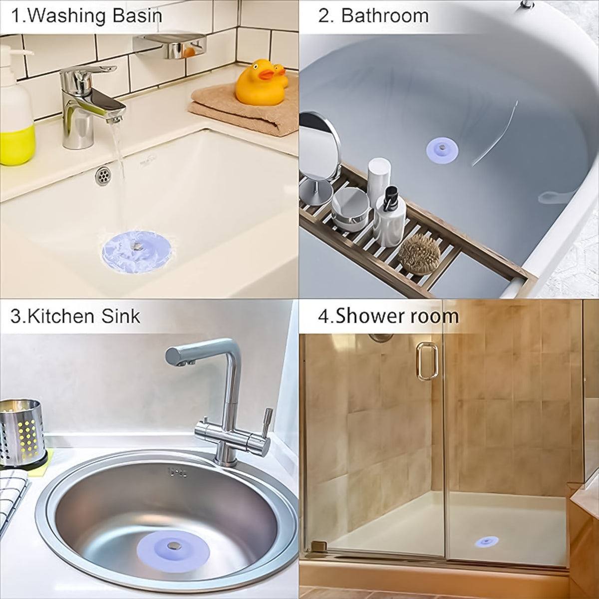 Silicone Sink Strainer & Stopper â Durable 2-in-1 Kitchen Protection