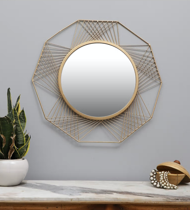 01. Hexagon Lines Mirror
