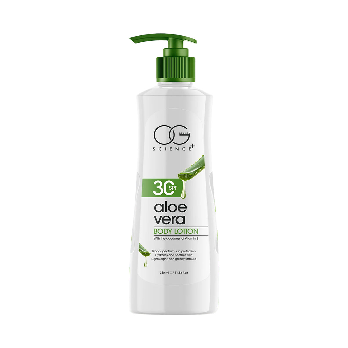 Aloe Vera Body Lotion with SPF 30 â Hydrating & Sun Protecting 350ML