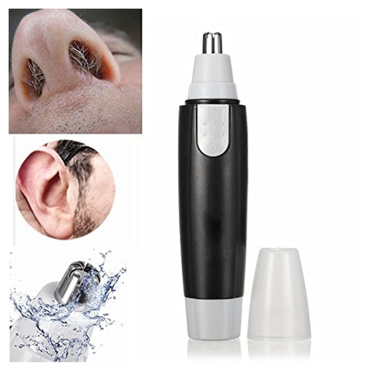 Ear & Nose Hair Trimmer â Painless, Battery-Operated | Calm & Curl