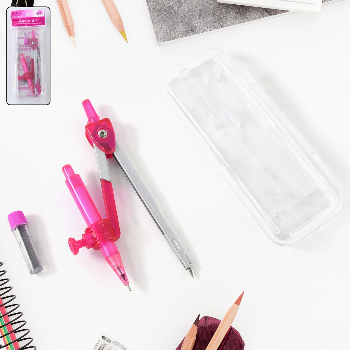 Student Geometry Compass Set (4 In 1)