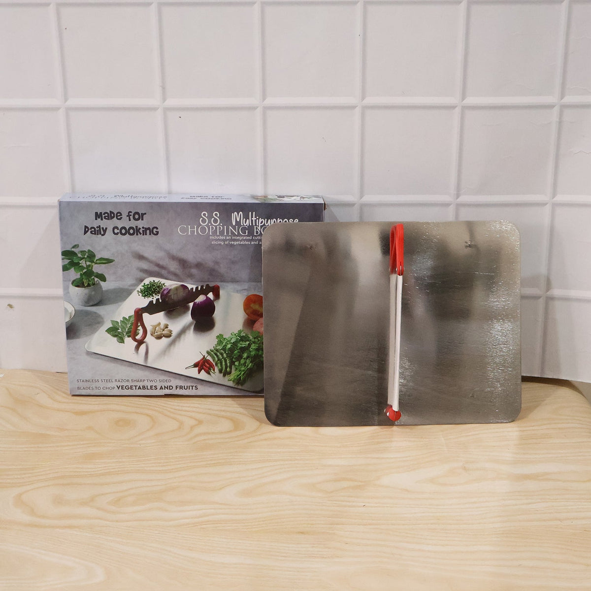 Stainless Steel Multipurpose Chopping Board Hygienic Durable For Kitchen