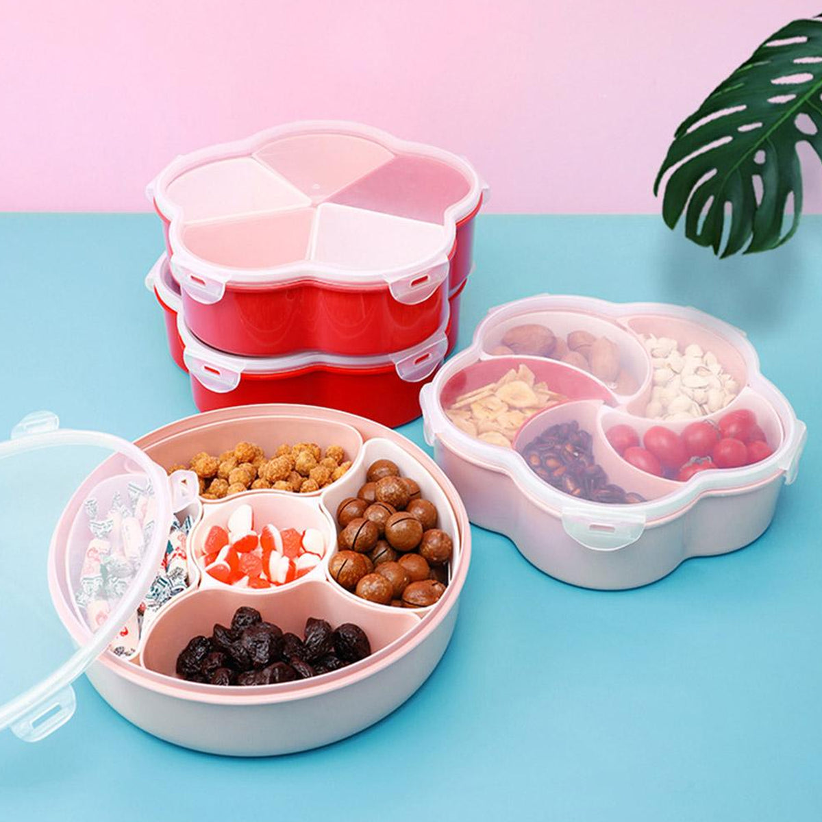 5 Compartment Snack Box â Multi-Purpose Food Storage | Lunchie Bunchie