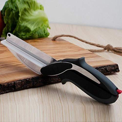 2 in 1 Clever Cutter with Stainless Steel Blade and Cutting Board