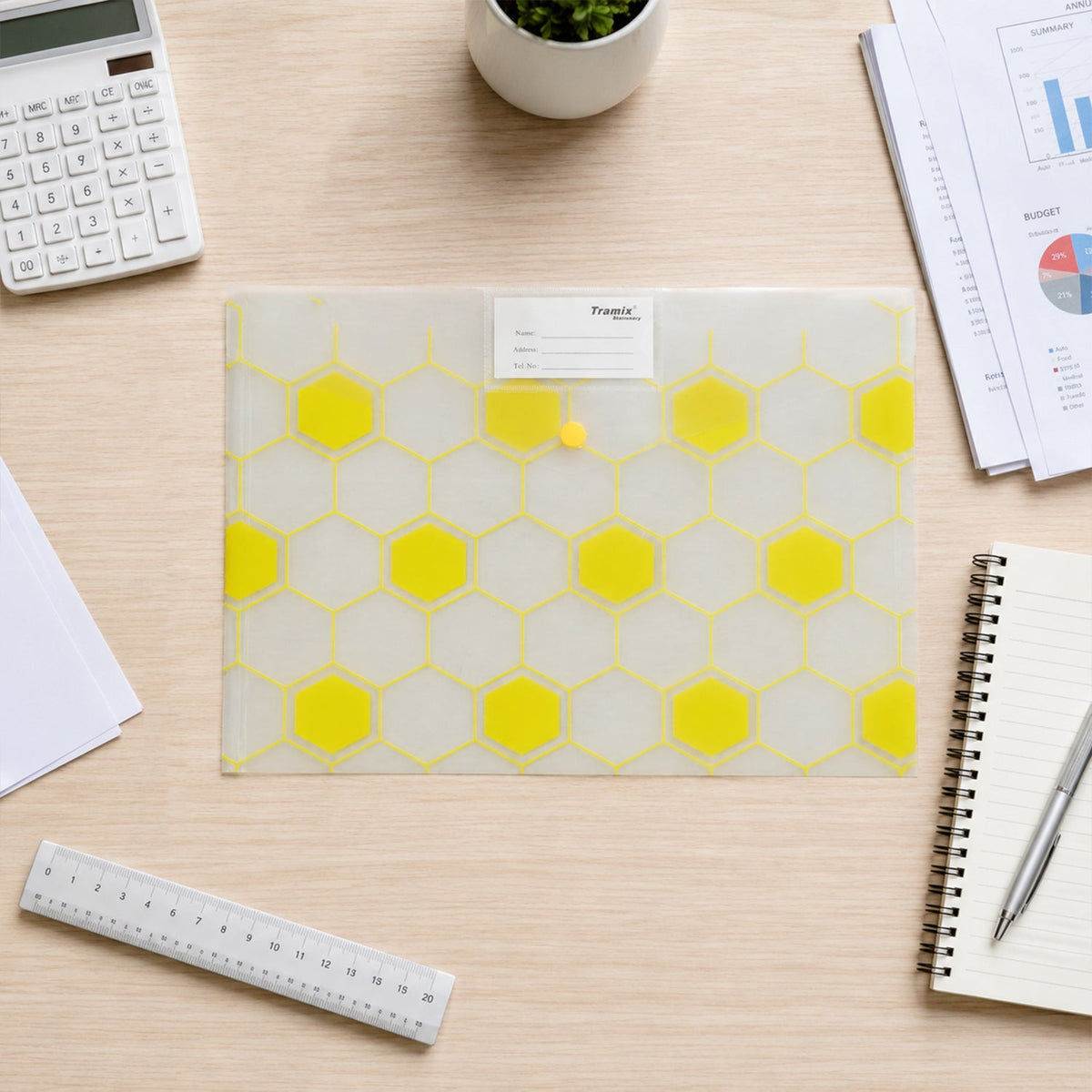 A4 Document File Folder  Secure Durable  Lightweight