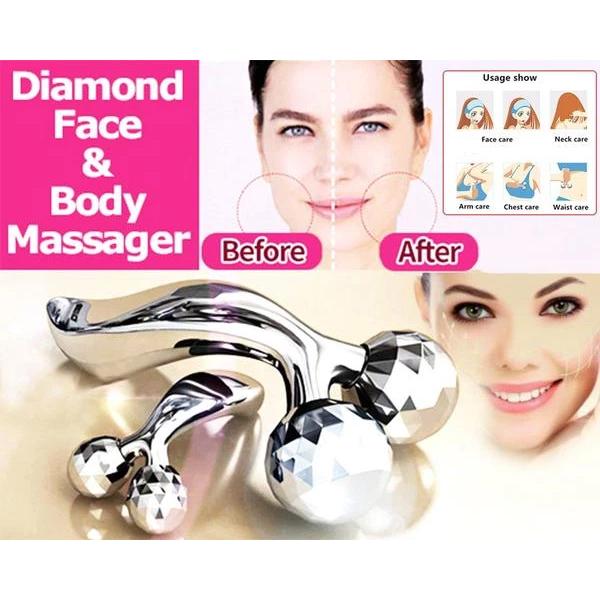3D Roller Face Massager â Skin Tightening Tool | Velvet Wellness