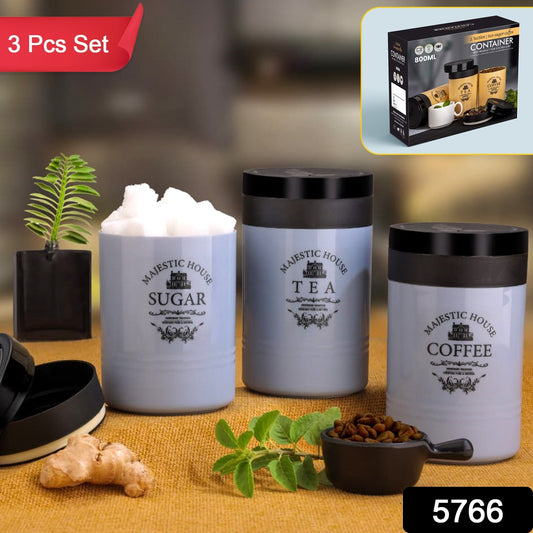 Airtight Food Containers â 3 Pc Tea Coffee Sugar Set | Tidy Table
