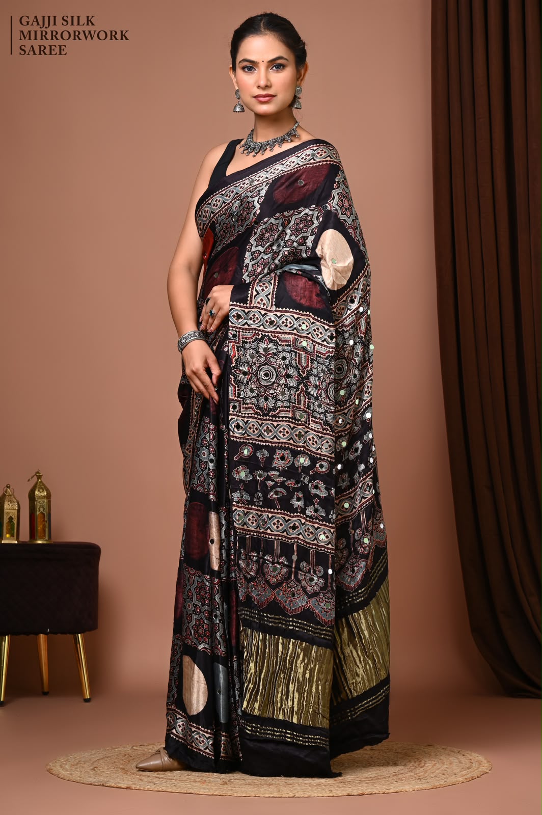 00 Premium Gajji Silk known for its lustrous sheen, rich texture, and lightweight drape.