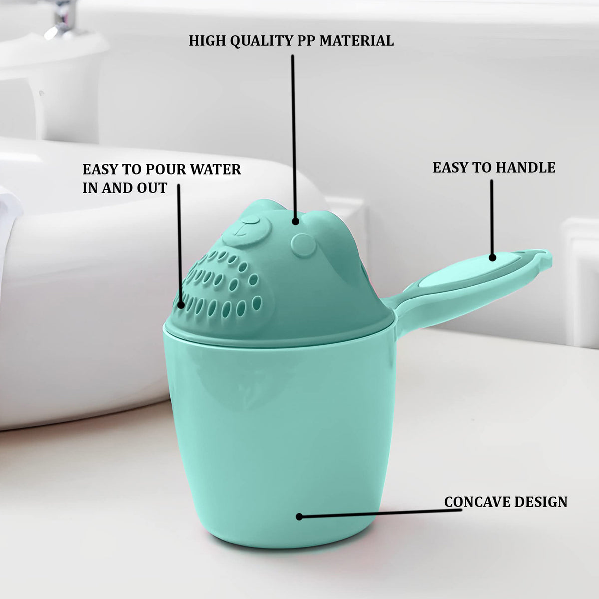 Baby Shampoo Shower Cup â Safe Eye Protection for Kids | Mini Bubbles