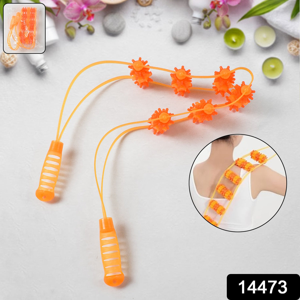 Back Massage Roller Rope â Manual Muscle Relief for Body Pain