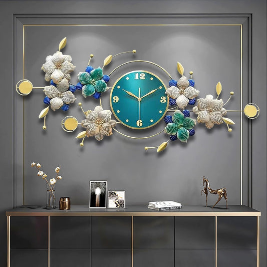 Metal Wall Clock (Size-48 X 24 Inches