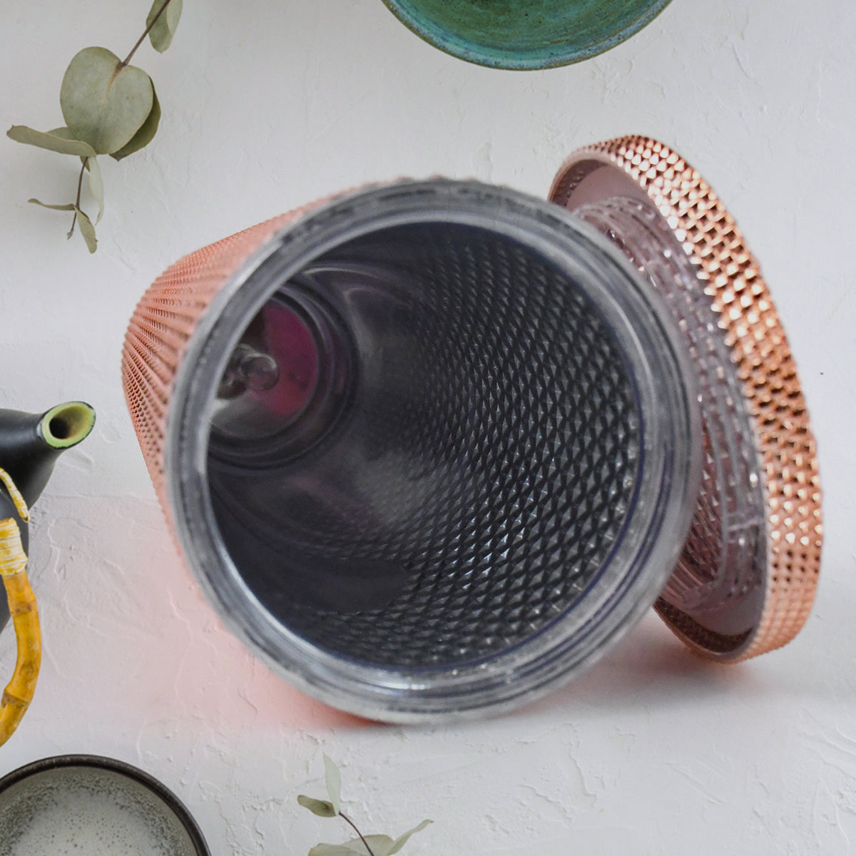 Studded Tumbler â Double Walled Cold Cup with Straw Lid