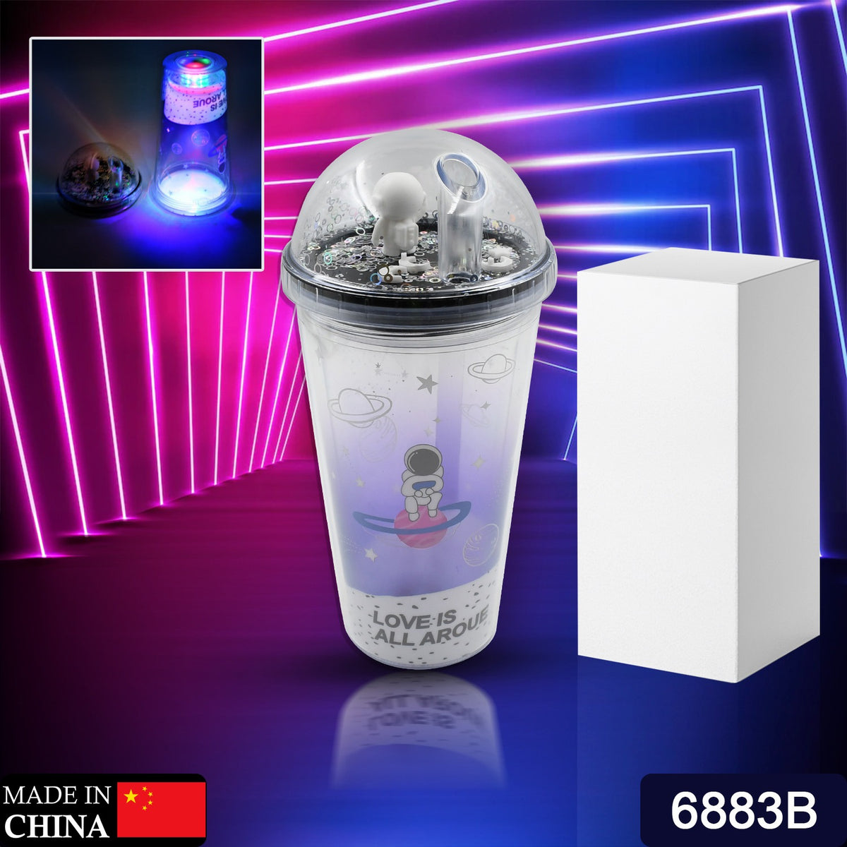Astronaut Tumbler with LED Light â Insulated 13oz | FERVENT