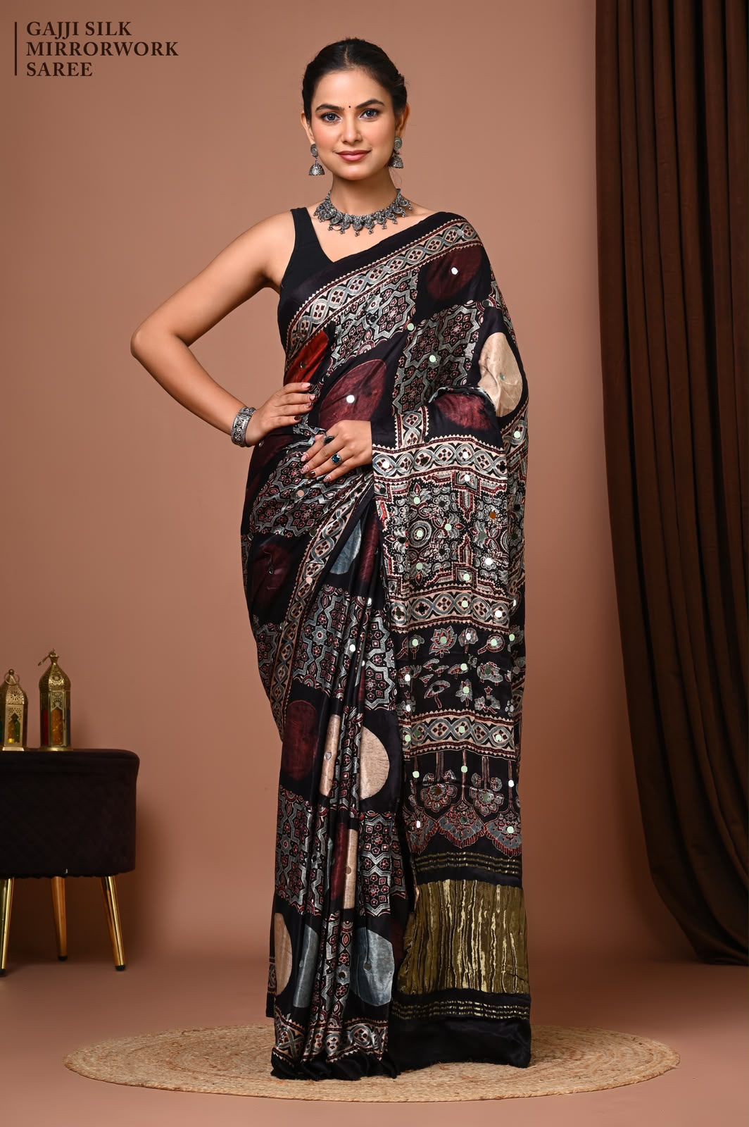 00 Premium Gajji Silk known for its lustrous sheen, rich texture, and lightweight drape.