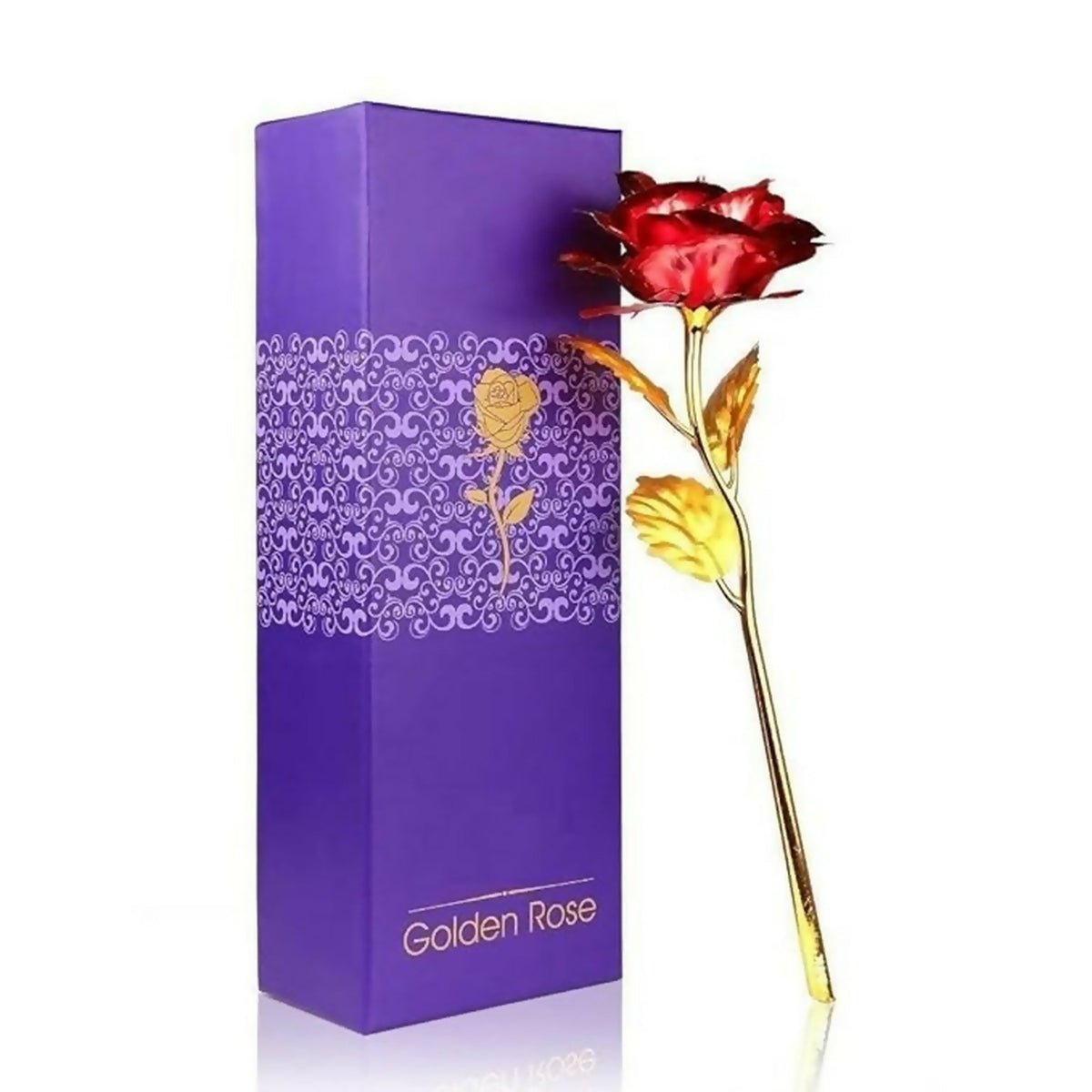 24K Artificial Golden Rose â Elegant Lasting Gift with Box