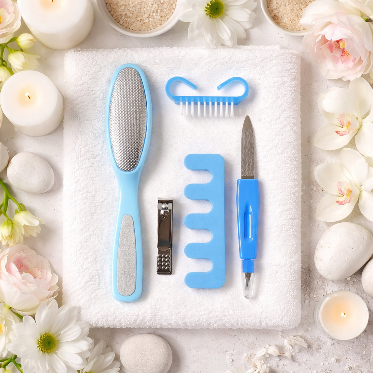 5 In 1 Manicure Pedicure Nail Care Kit â Compact & Multi-Tool