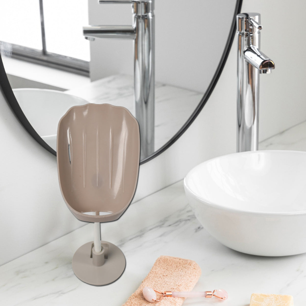 Self-Draining Soap Dish â Wall Mounted, No Drill | VelvetBubbles
