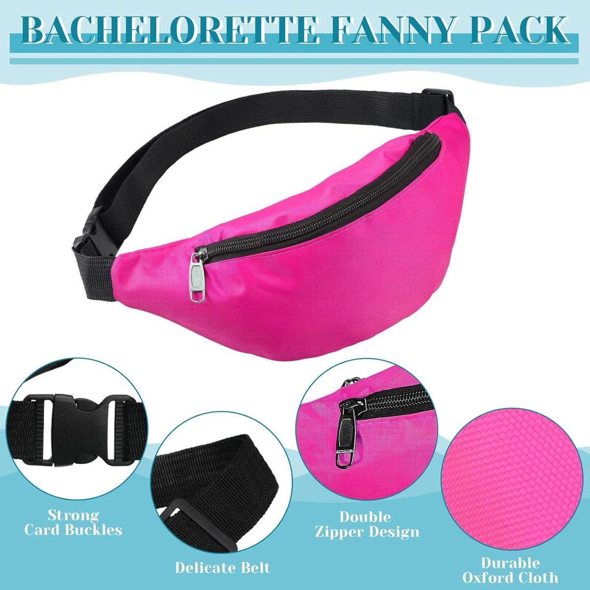 Adjustable Travel Waist Bag â Secure Zipper & Lightweight Design