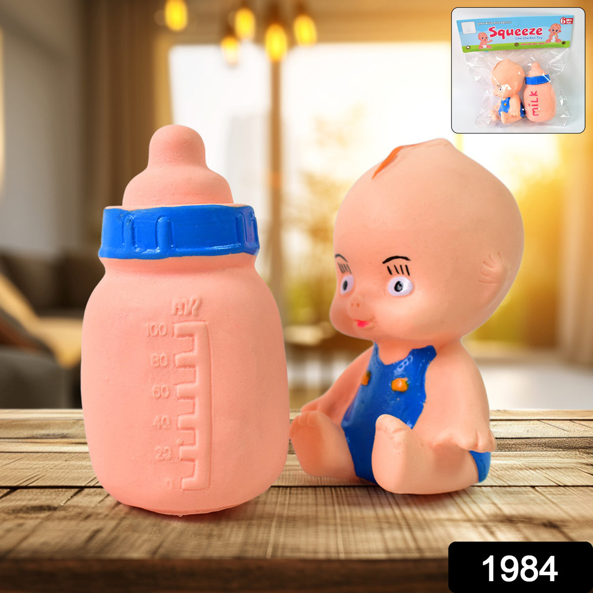 Baby Squeeze Toy â Fun Chu Chu Sound & Bottle Set