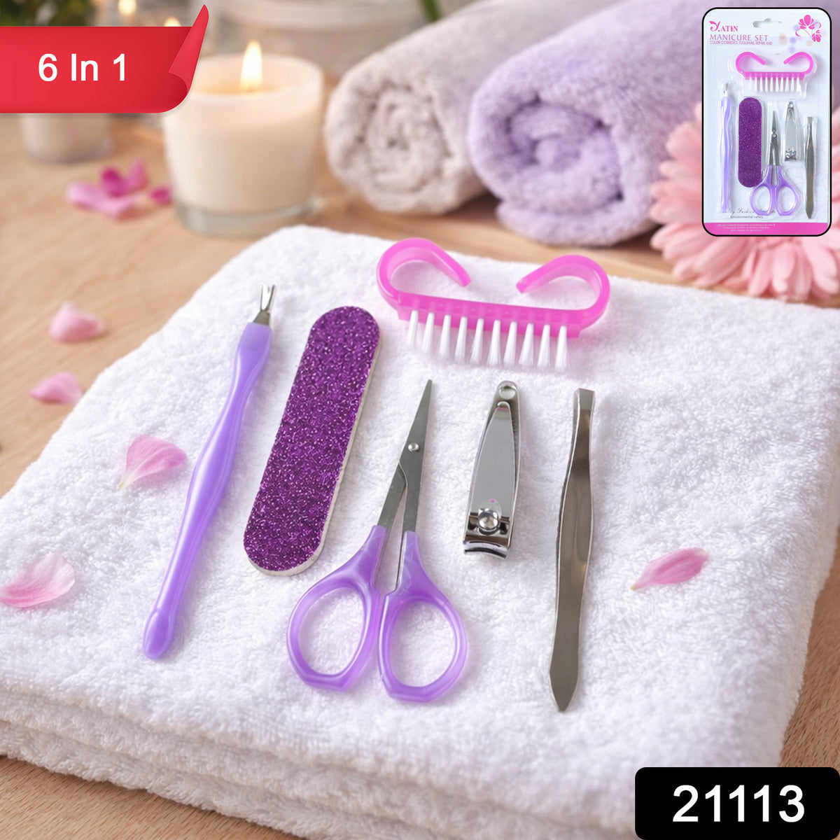 6 In 1 Nail Care Kit â Complete Grooming & Travel Set