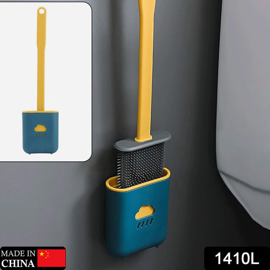Silicone Toilet Brush â Quick-Dry Holder, Flexible Bristles | Velvet Wipe
