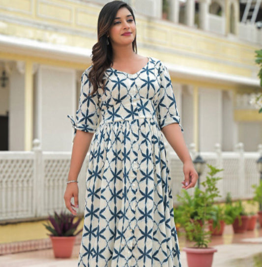 all about you Print A-Line Midi Dress