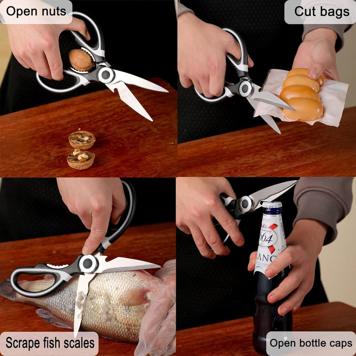 3 in 1 Kitchen Scissors â Sharp & Versatile for Home & Kitchen