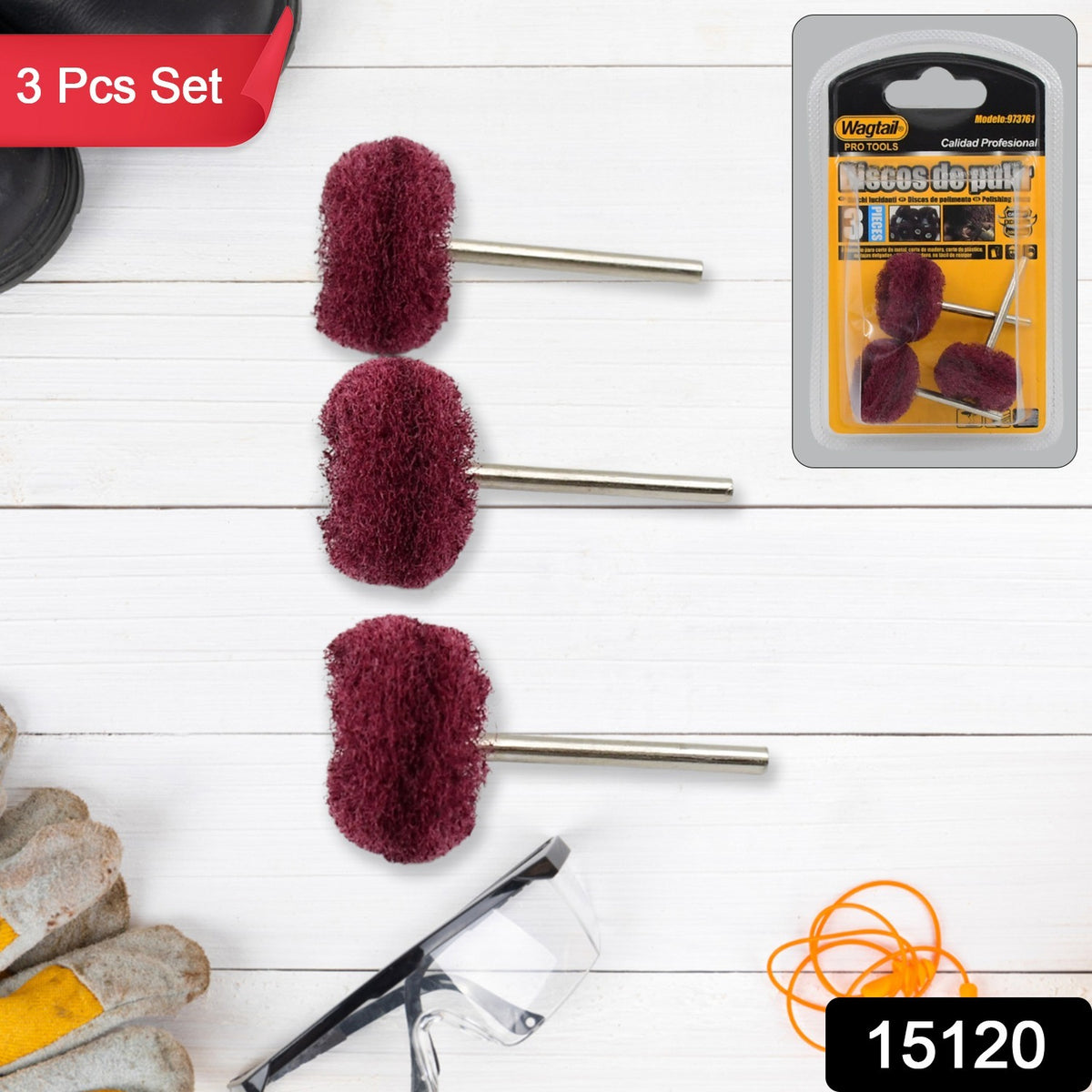 Abrasive Buffing Wheel Set â For Rust Removal & Polishing