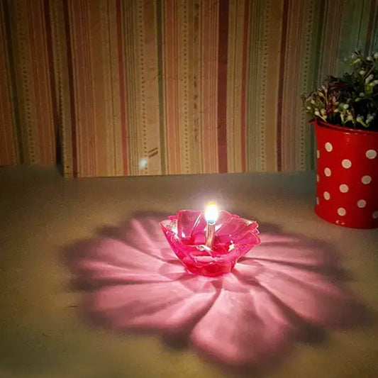 Reflection Diya Set â Colourful Plastic Diyas (12 Pcs) | Indo Glow