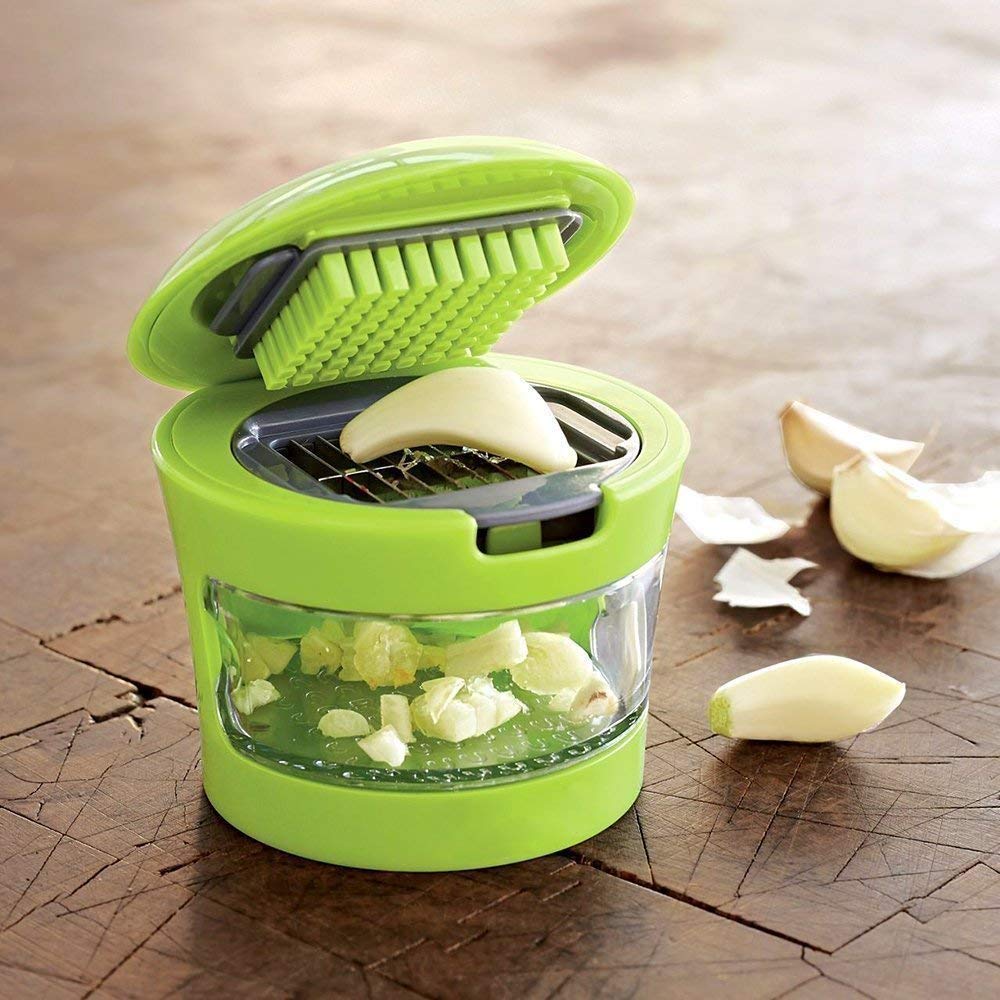 Garlic Crusher â Manual Mincer & Chopper for Kitchen | Quickslice