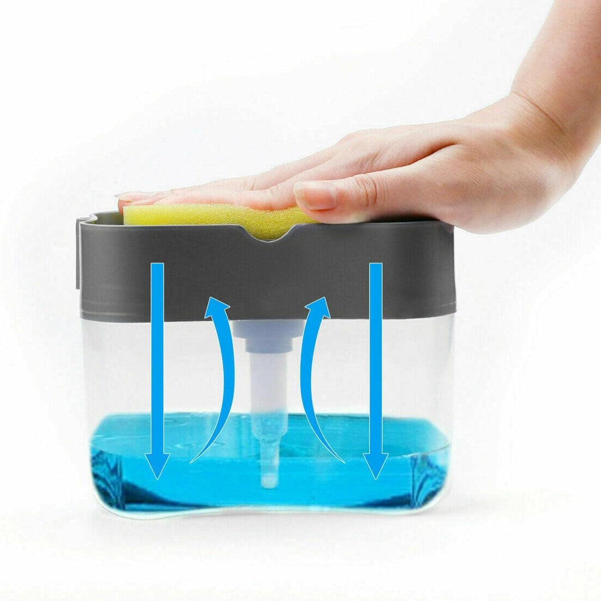2-in-1 Soap Dispenser â Built-in Scrub Holder & Organiser | Konvex
