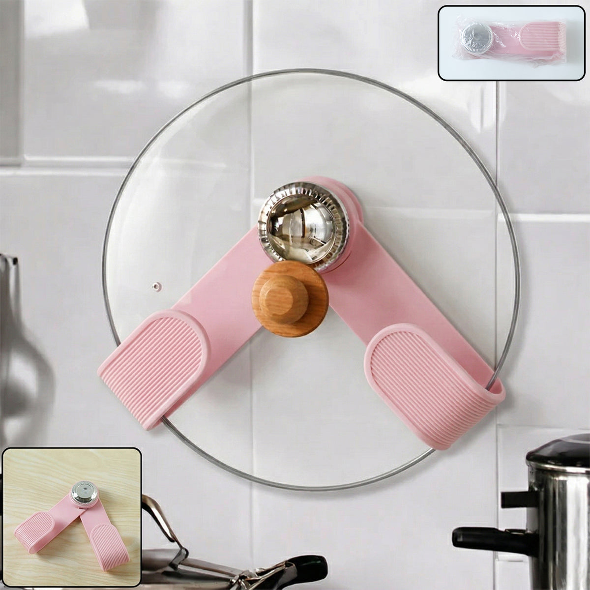 Adjustable Pot Lid Holder â Secure & Heat Resistant Kitchen Tool