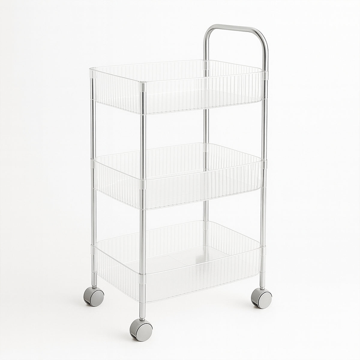 3-Layer Storage Trolley with Wheels â Durable & Versatile Organizer