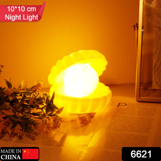 Pearl Shell Night Lamp â Elegant LED Decor | Indo Glow