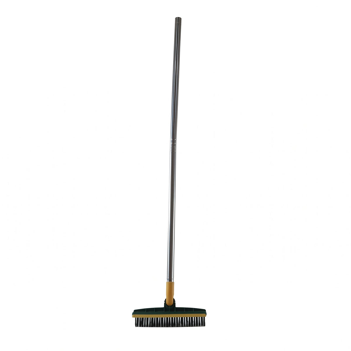 2 In 1 Long Handle Floor Scrubbing Brush with Wiper for Bathroom