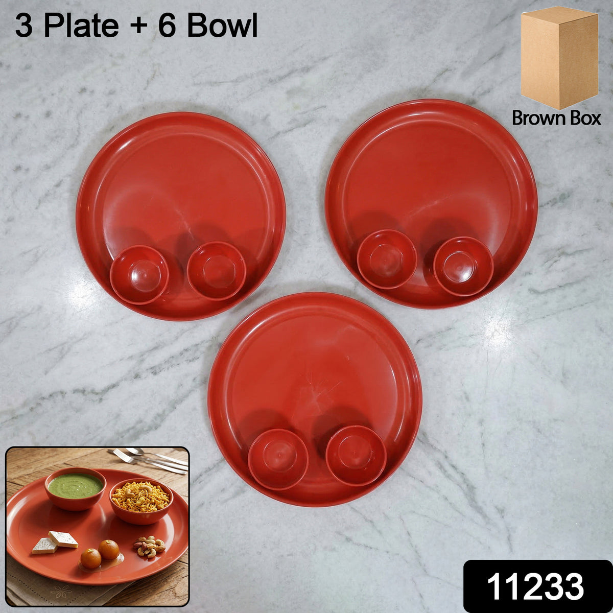 Multipurpose Serving Plate and Bowl Set â Durable & Stylish for Daily Use