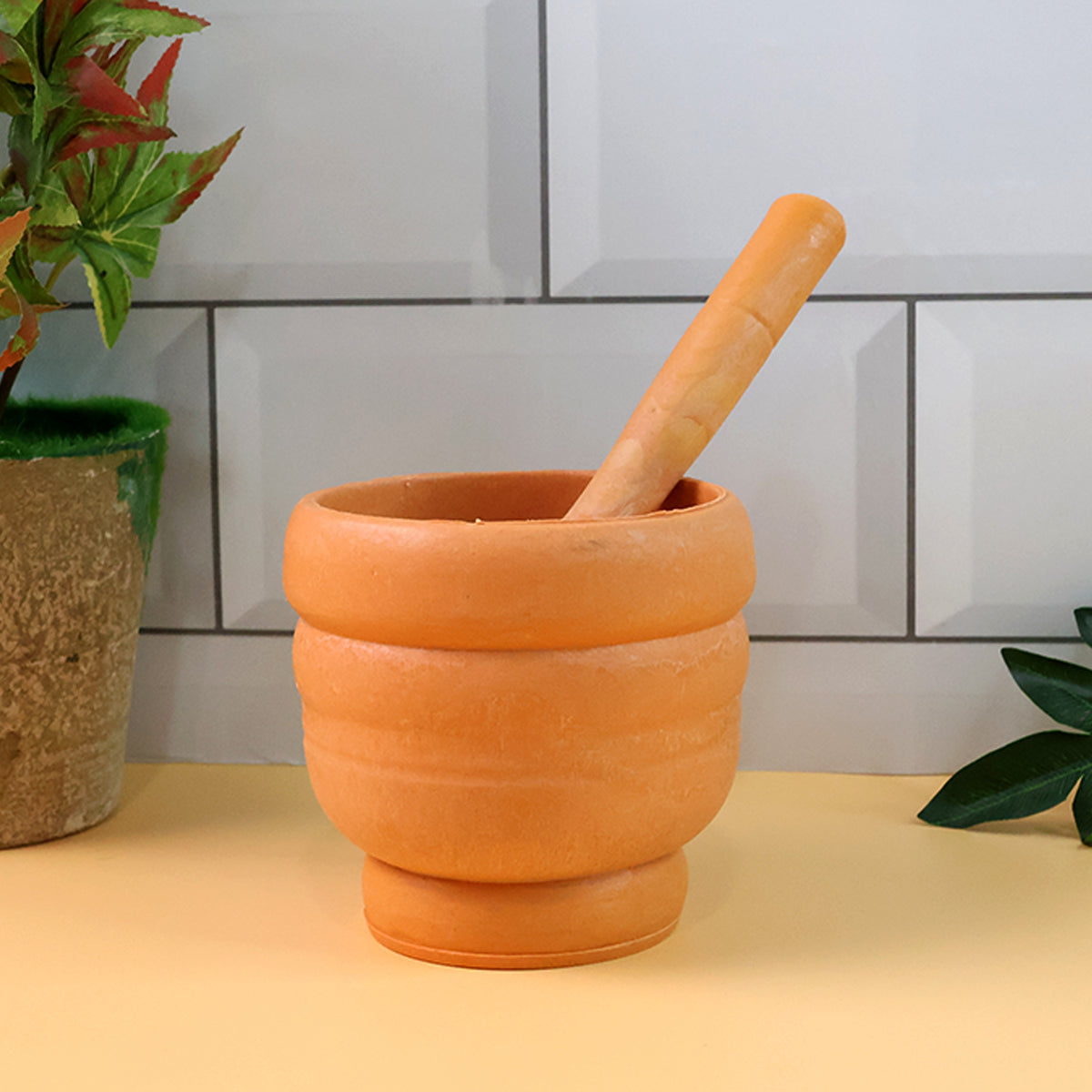 Unbreakable Plastic Mortar  Pestle - (Set)