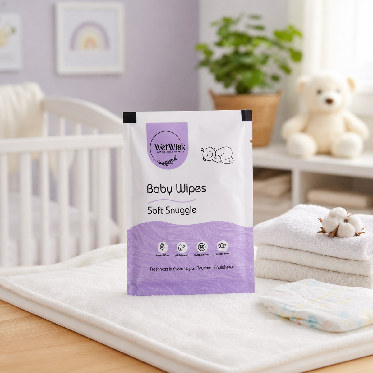 Baby Wet Wipes â Gentle, Hypoallergenic, Alcohol-Free for Babies