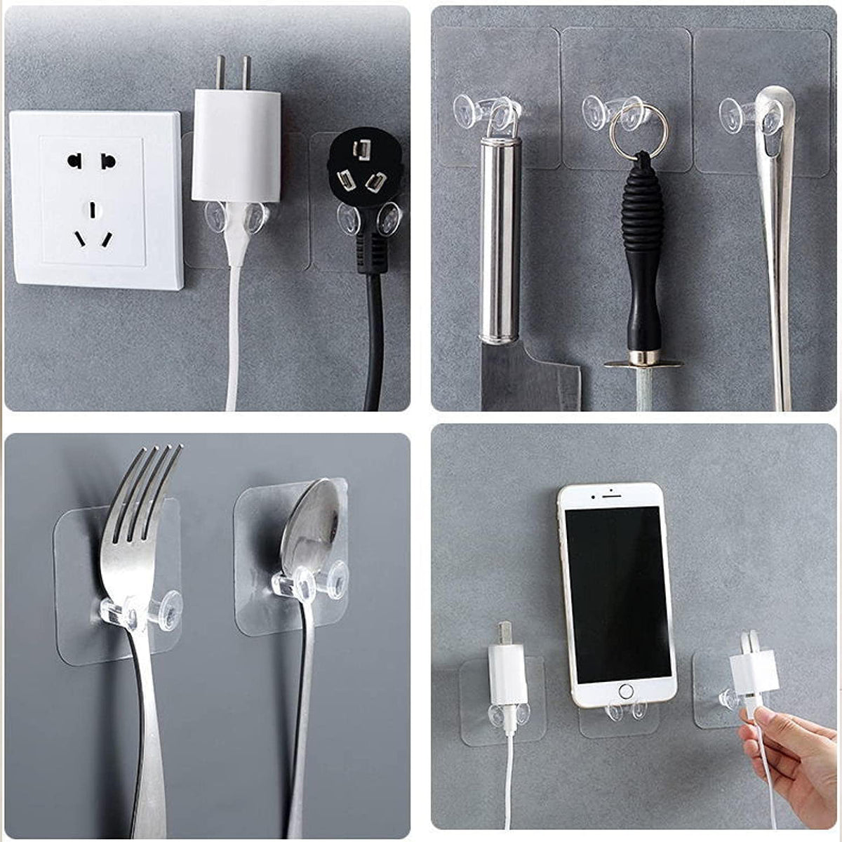 Adhesive Wall Hooks â Strong Hold & No Damage Walls